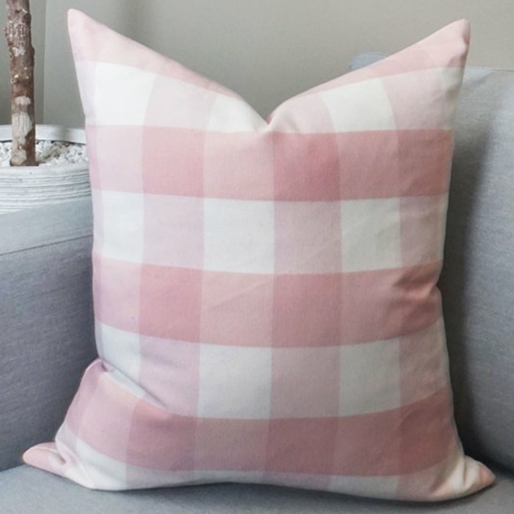 Two Decorative Throw Pillows Buffalo Plaid - Picture 2 of 3